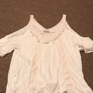 Open shoulder blouse